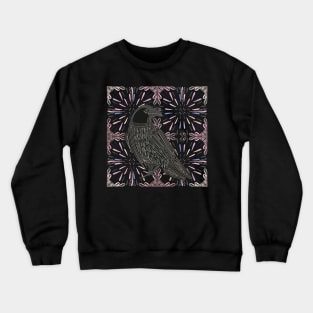 Raven Bird | Decorated Crow | Bird Lovers Gift Crewneck Sweatshirt